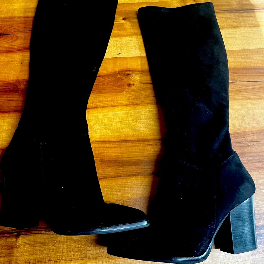 Marc fisher black boots size 9 guc